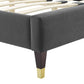 Peyton Performance Velvet King Platform Bed, MOD-6872 FredCo