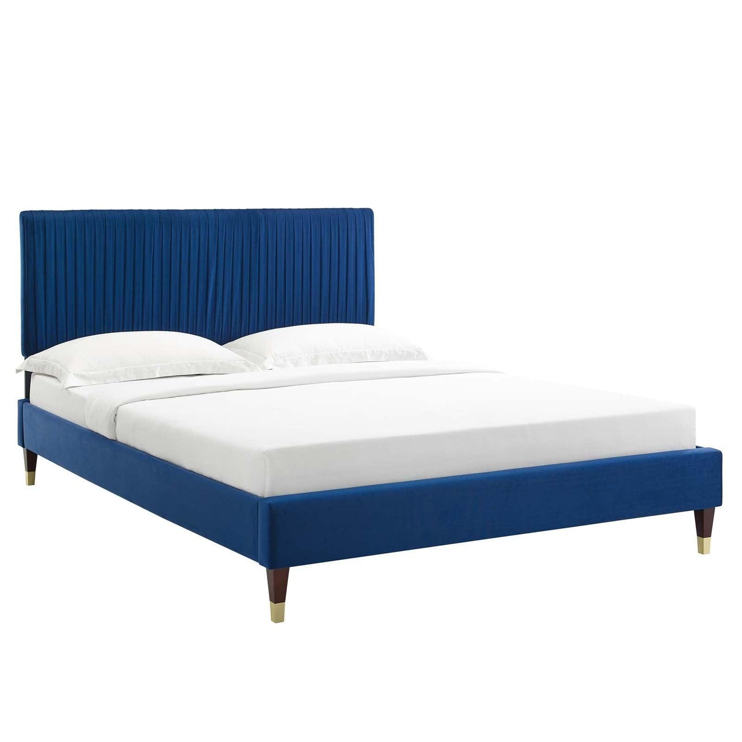 Peyton Performance Velvet King Platform Bed, MOD-6872 FredCo