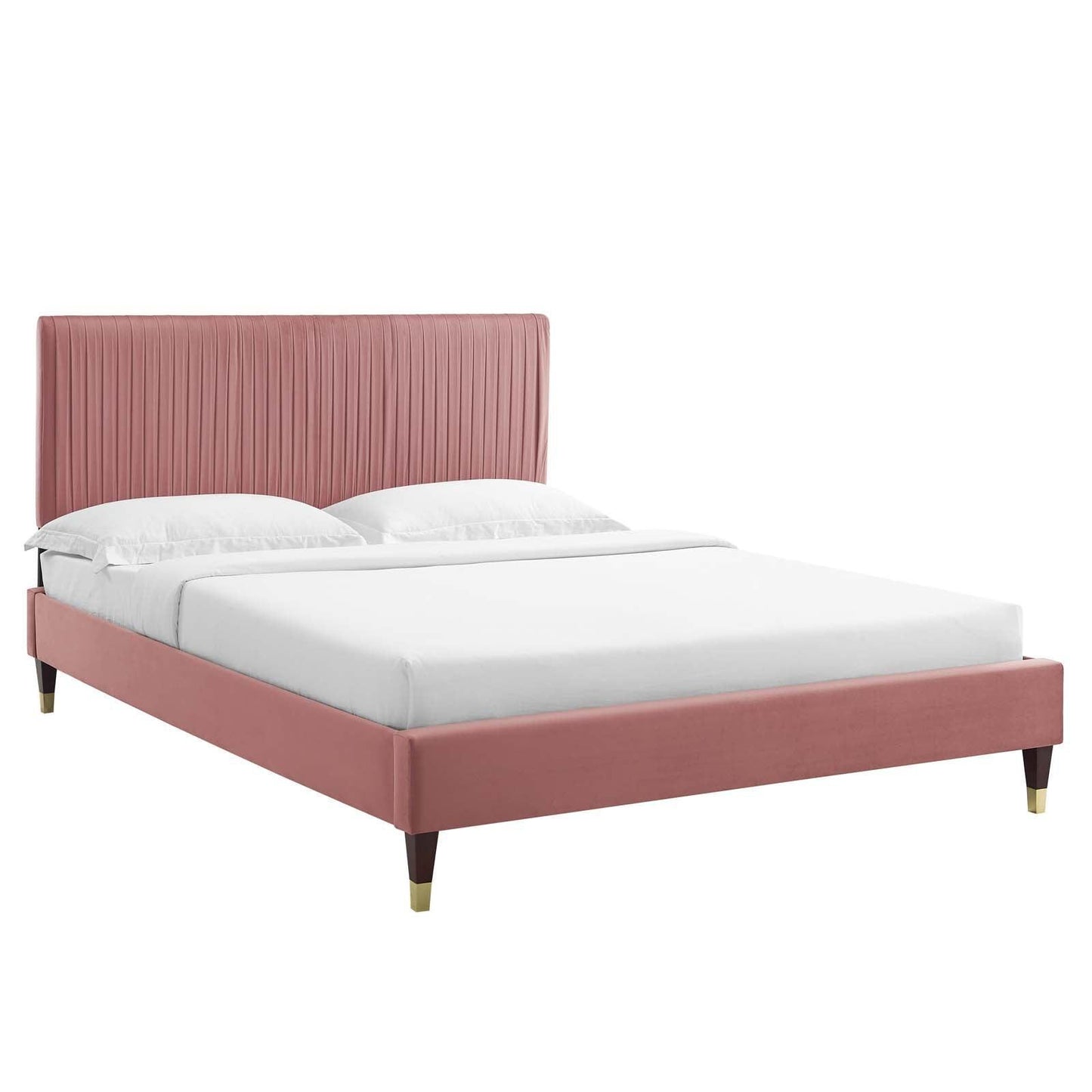 Peyton Performance Velvet King Platform Bed, MOD-6872 FredCo
