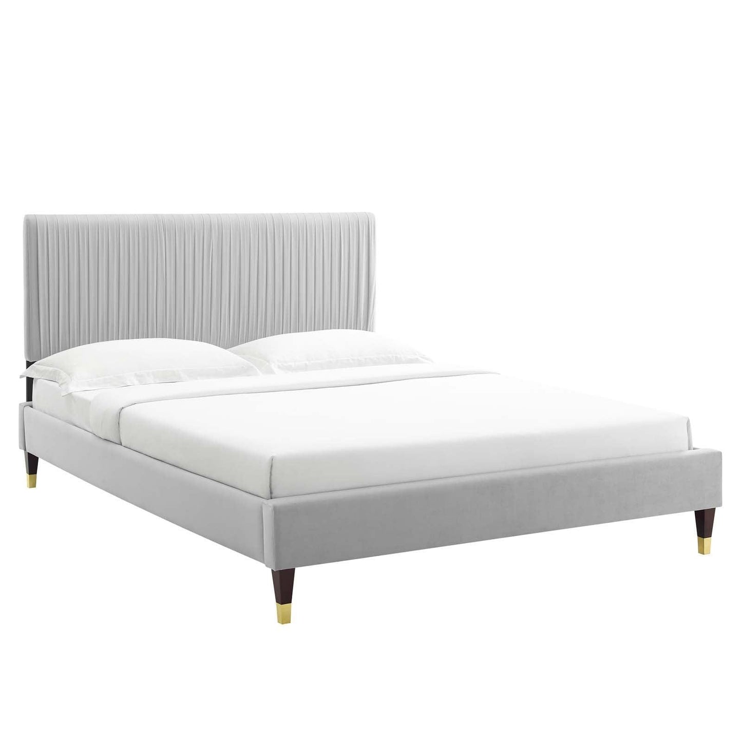 Peyton Performance Velvet King Platform Bed, MOD-6872 FredCo