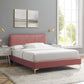 Peyton Performance Velvet Twin Platform Bed, MOD-6865 FredCo