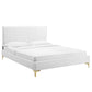Peyton Performance Velvet Twin Platform Bed, MOD-6865 FredCo