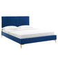 Peyton Performance Velvet Twin Platform Bed, MOD-6865 FredCo