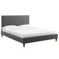Peyton Performance Velvet Twin Platform Bed, MOD-6866 FredCo