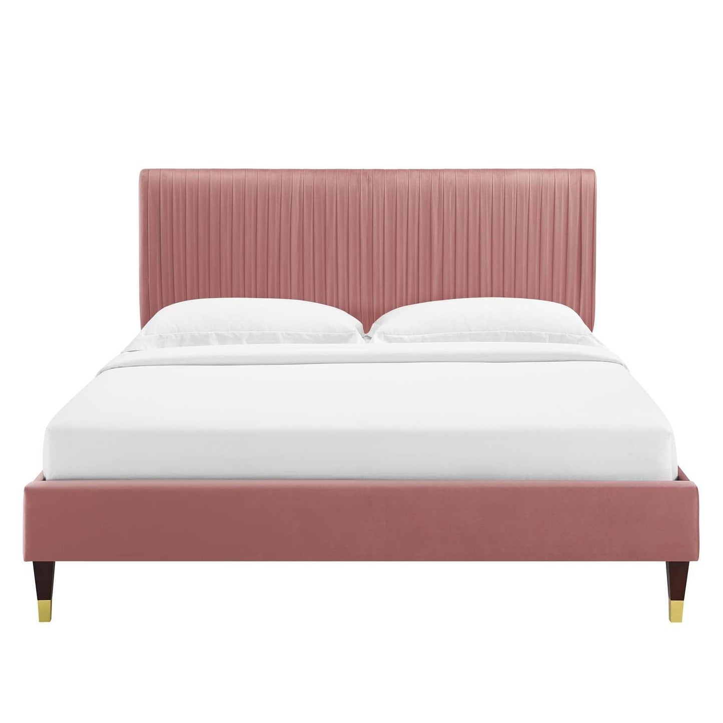 Peyton Performance Velvet Twin Platform Bed, MOD-6866 FredCo