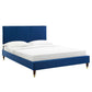 Peyton Performance Velvet Twin Platform Bed, MOD-6866 FredCo