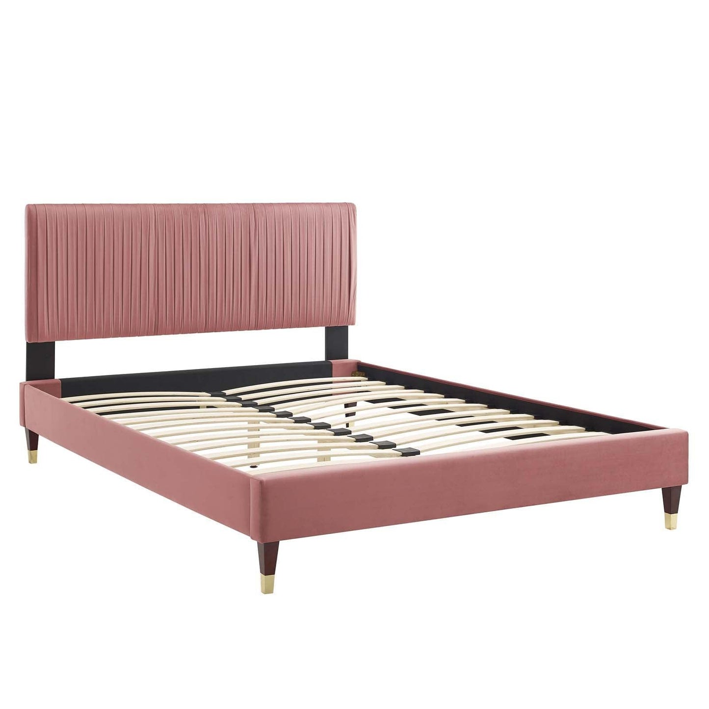 Peyton Performance Velvet Twin Platform Bed, MOD-6866 FredCo