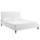 Peyton Performance Velvet Twin Platform Bed, MOD-6866 FredCo
