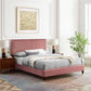 Peyton Performance Velvet Twin Platform Bed, MOD-6866 FredCo