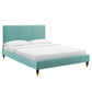 Peyton Performance Velvet Twin Platform Bed, MOD-6866 FredCo