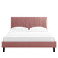 Peyton Performance Velvet Twin Platform Bed, MOD-6867 FredCo