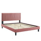 Peyton Performance Velvet Twin Platform Bed, MOD-6867 FredCo