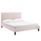 Peyton Performance Velvet Twin Platform Bed, MOD-6867 FredCo