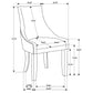 Phelps Rectangular Trestle Dining Set Antique Noir and Grey 121231-S5G Coaster FredCo