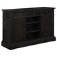 Phelps Rectangular Trestle Dining Set Antique Noir and Grey 121231-S8G Coaster FredCo
