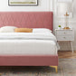 Phillipa Performance Velvet Twin Platform Bed, MOD-6898 FredCo