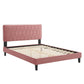 Phillipa Performance Velvet Twin Platform Bed, MOD-6900 FredCo