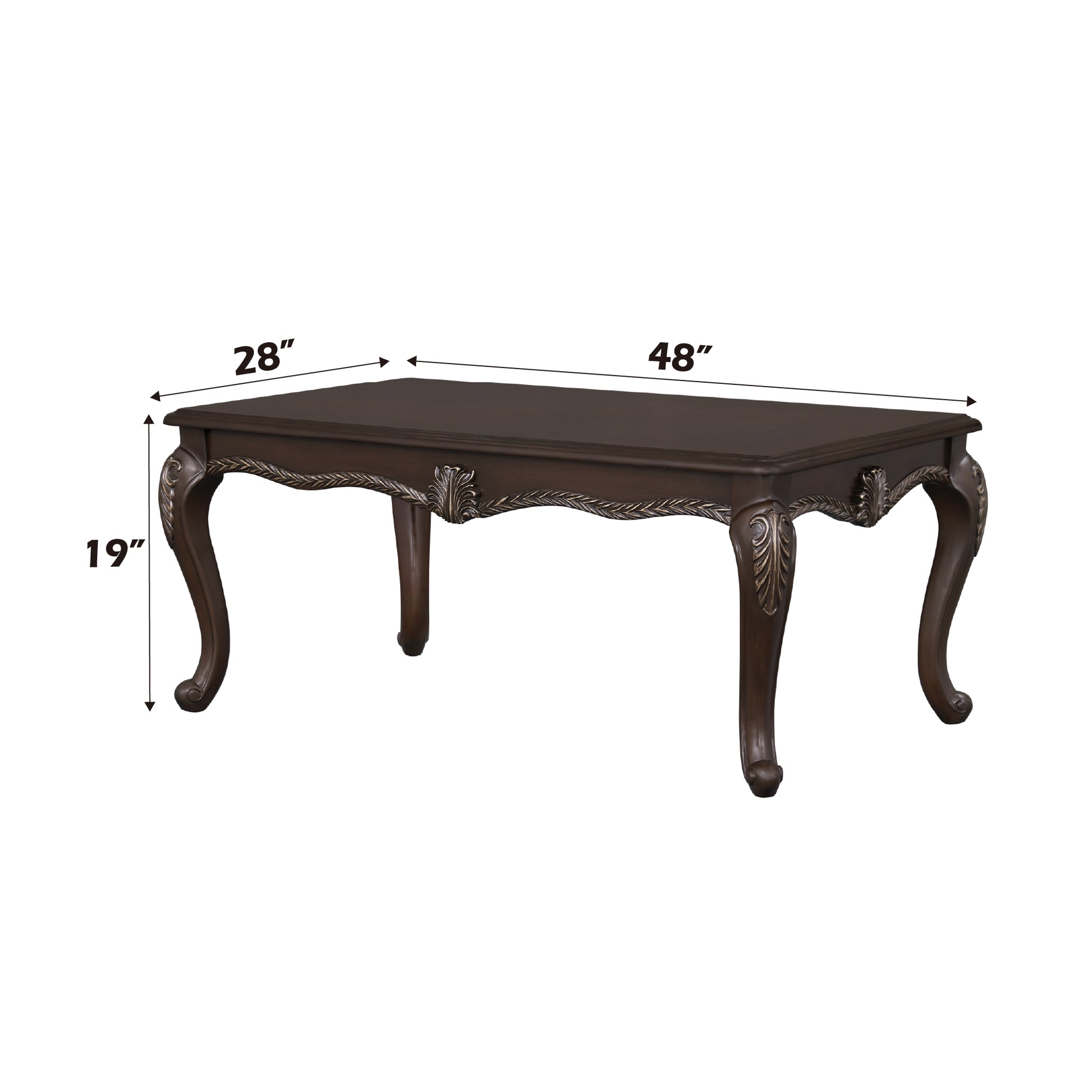Pierce Cherry Finish Coffee Table FredCo
