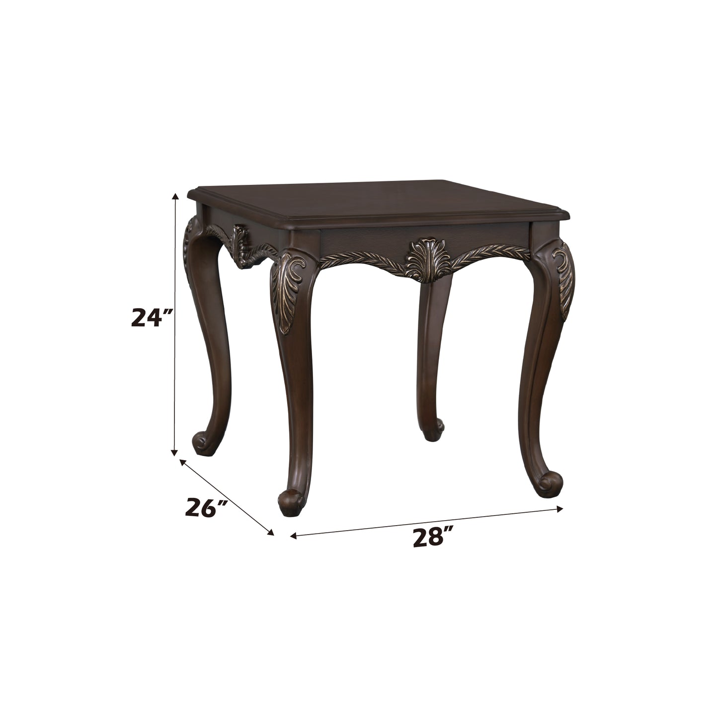 Pierce Cherry Finish End Table FredCo