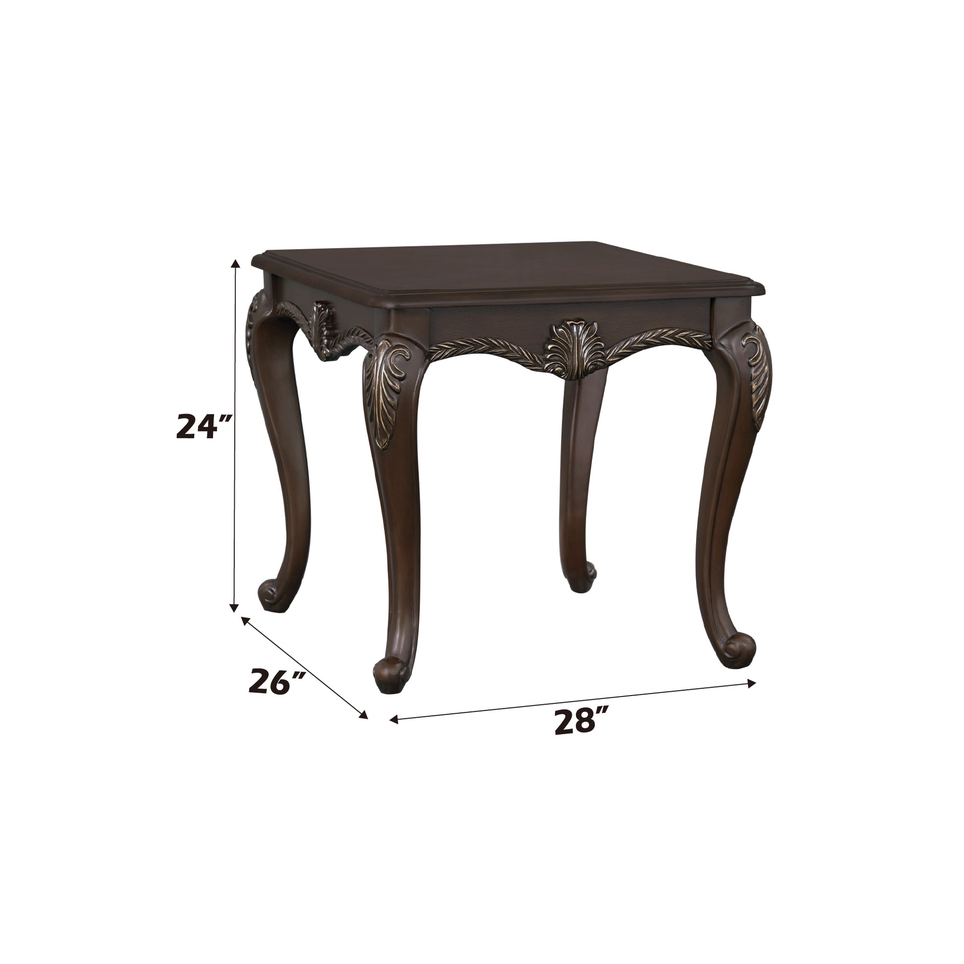 Pierce Cherry Finish End Table FredCo