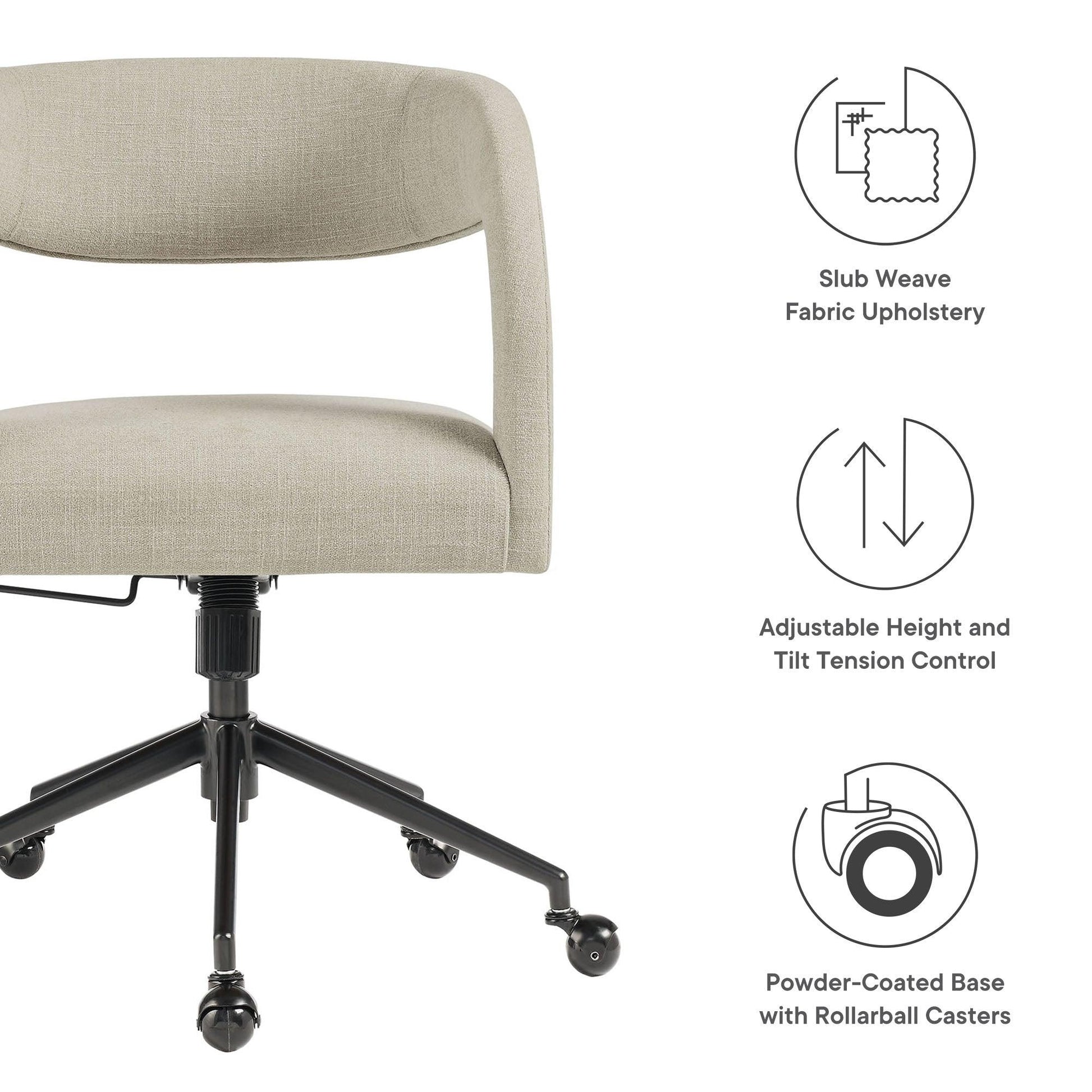 Pinnacle Upholstered Office Chair by Modway EEI-7149 FredCo