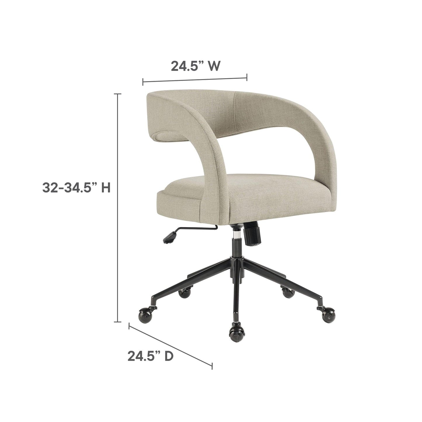 Pinnacle Upholstered Office Chair by Modway EEI-7149 FredCo