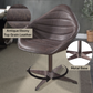 Pipino Antique Ebony Top Grain Leather Accent Chair with Swivel FredCo