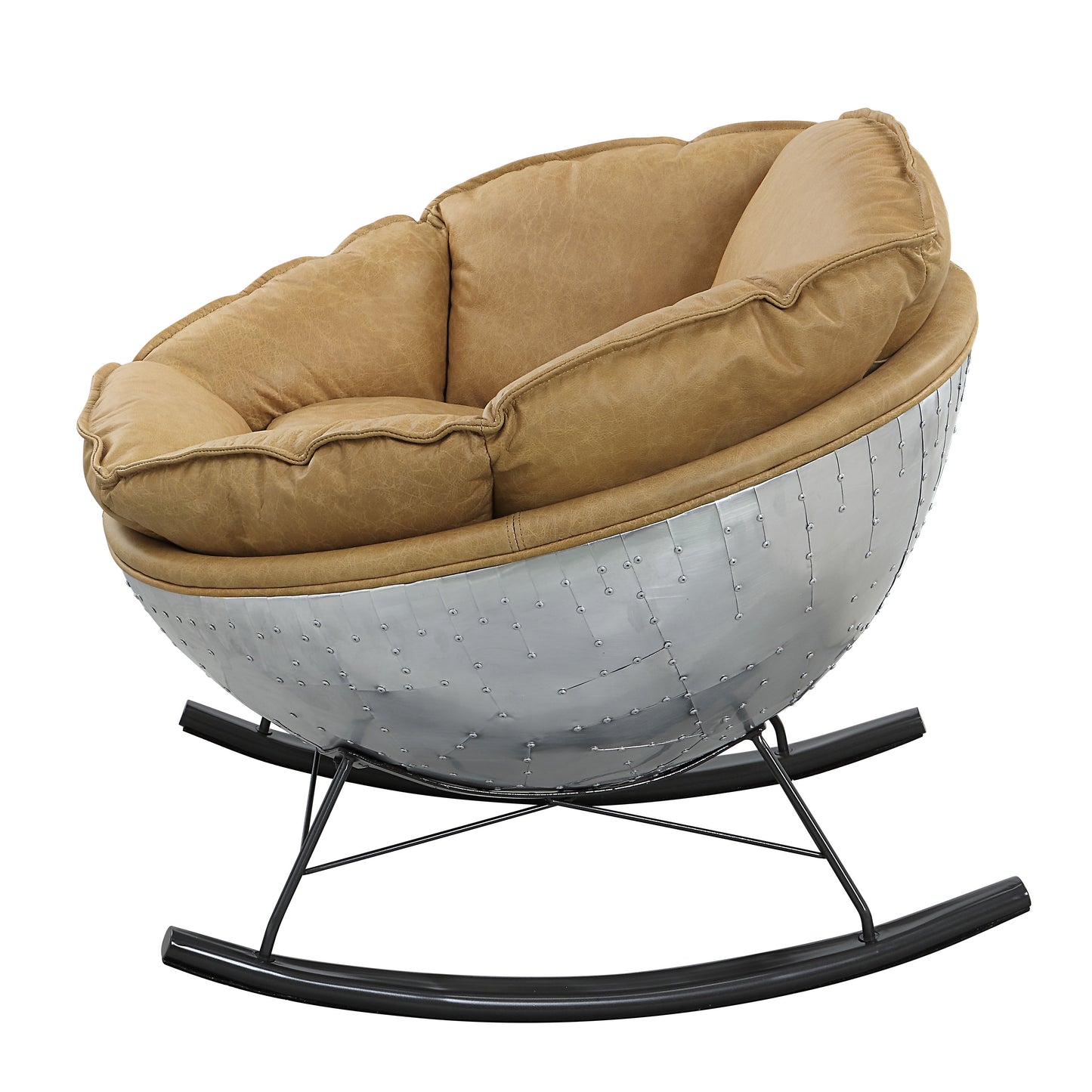 Pippin Morocco Top Grain Leather Rocking Chair FredCo