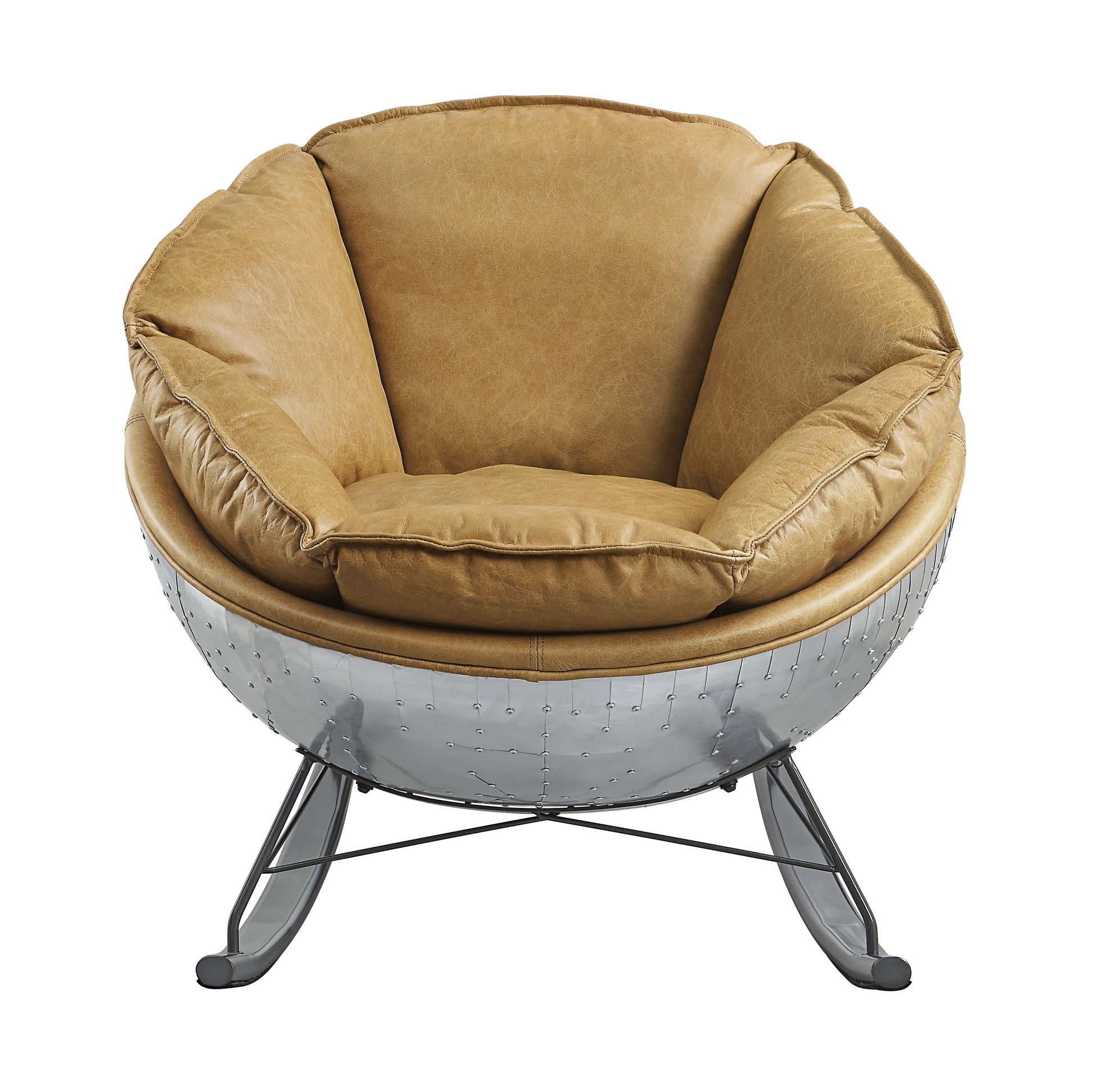Pippin Morocco Top Grain Leather Rocking Chair FredCo