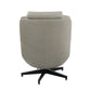 Piran Twilight Top Grain Leather Accent Chair with Swivel FredCo