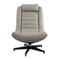 Piran Twilight Top Grain Leather Accent Chair with Swivel FredCo
