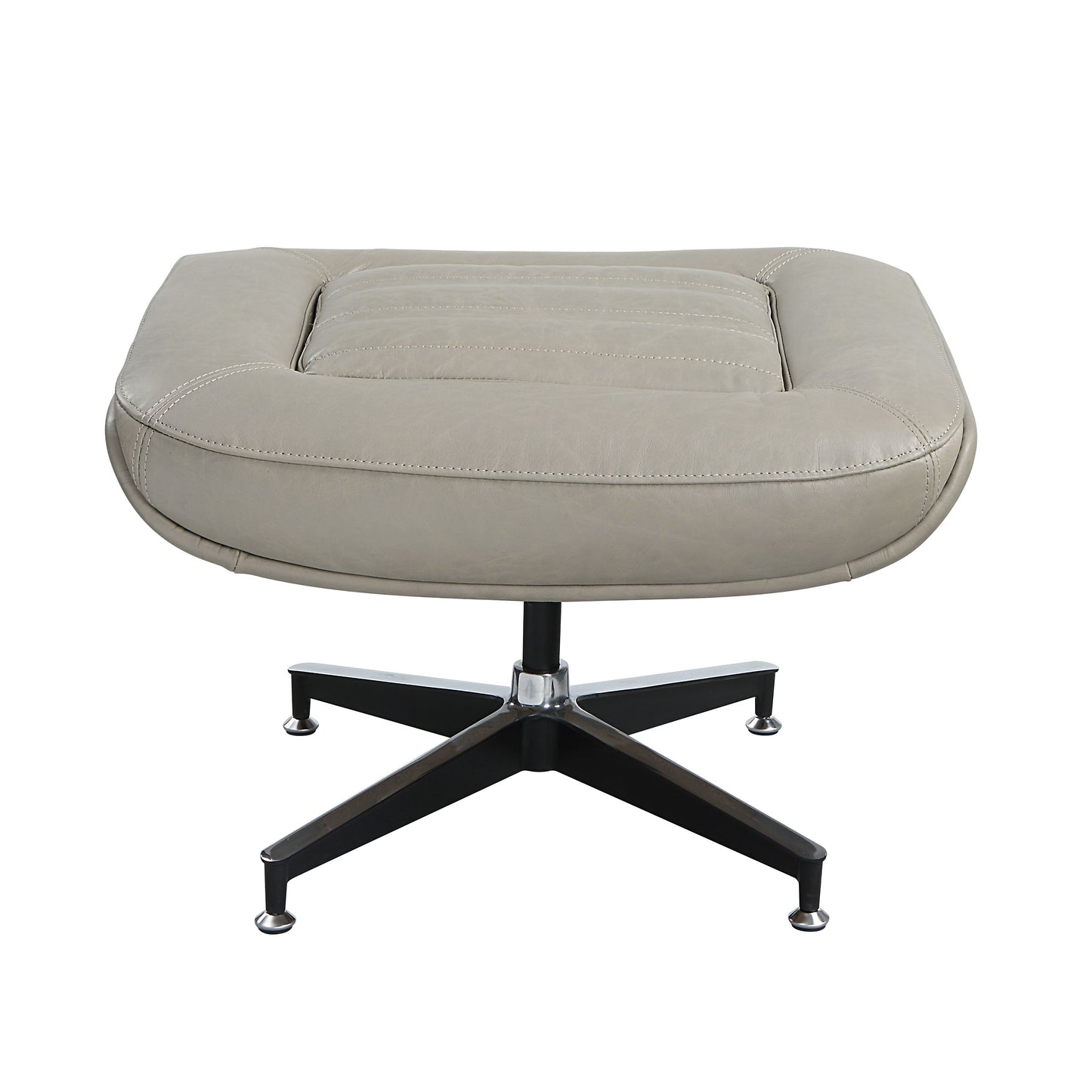 Piran Twilight Top Grain Leather Ottoman FredCo