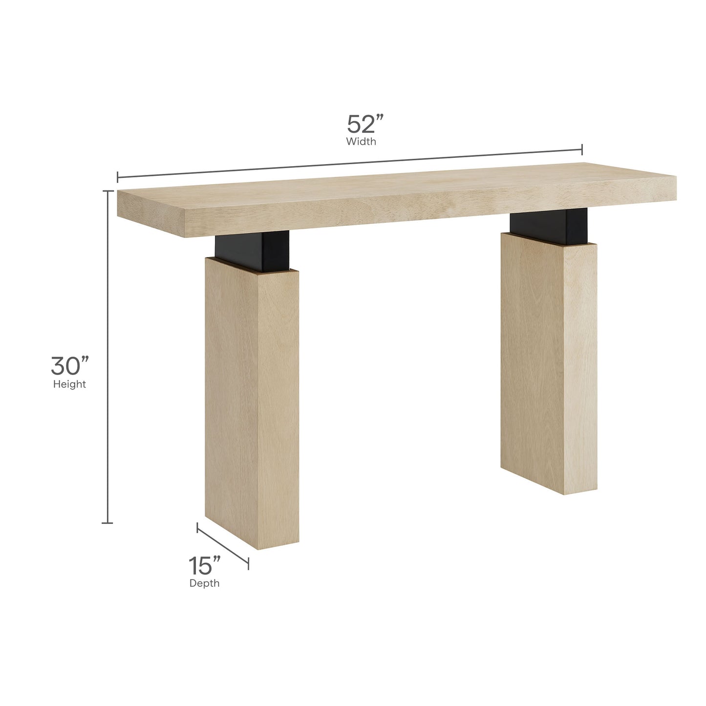 Piston 52" Rectangular Wood Console Table by Modway EEI-7209 FredCo