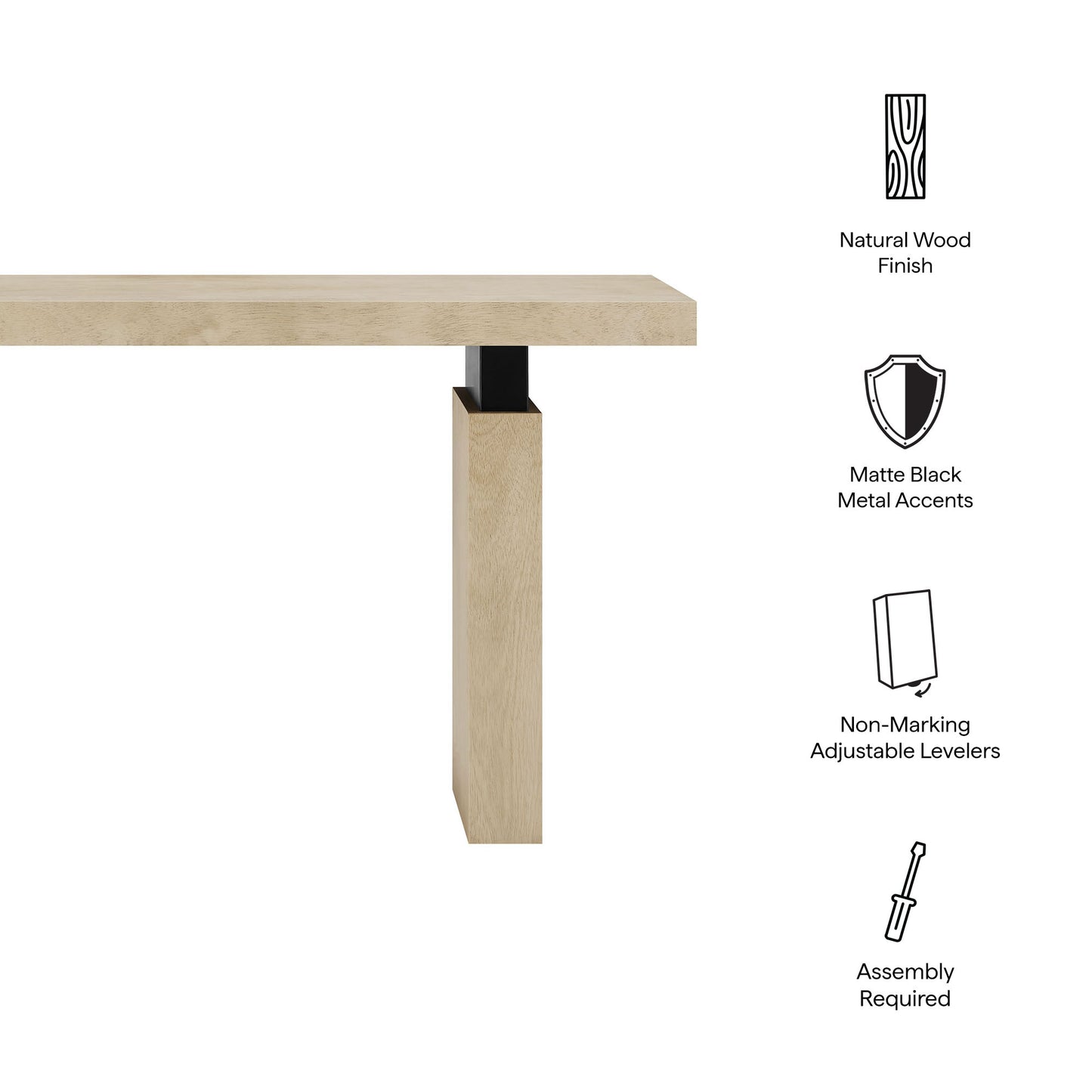 Piston 52" Rectangular Wood Console Table by Modway EEI-7209 FredCo