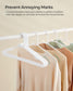 Plastic Clothes Hangers 50 Pack White FredCo
