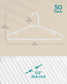 Plastic Clothes Hangers 50 Pack White FredCo