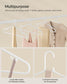 Plastic Clothes Hangers 50 Pack White FredCo