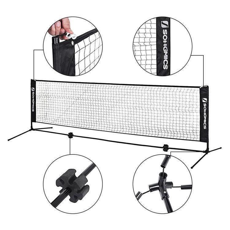 Portable Black Badminton Net FredCo