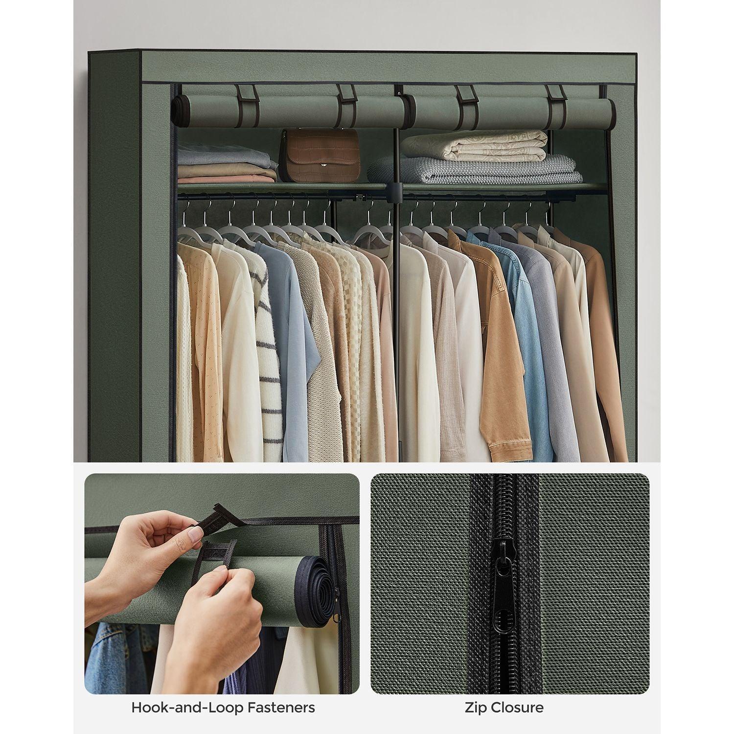 Portable Closet for Bedroom Sage Green FredCo