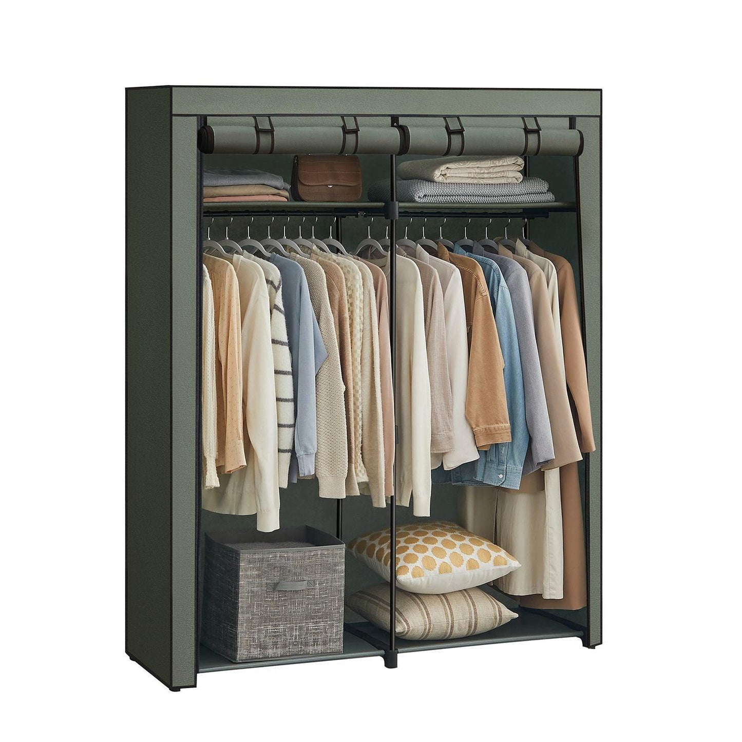 Portable Closet for Bedroom Sage Green FredCo
