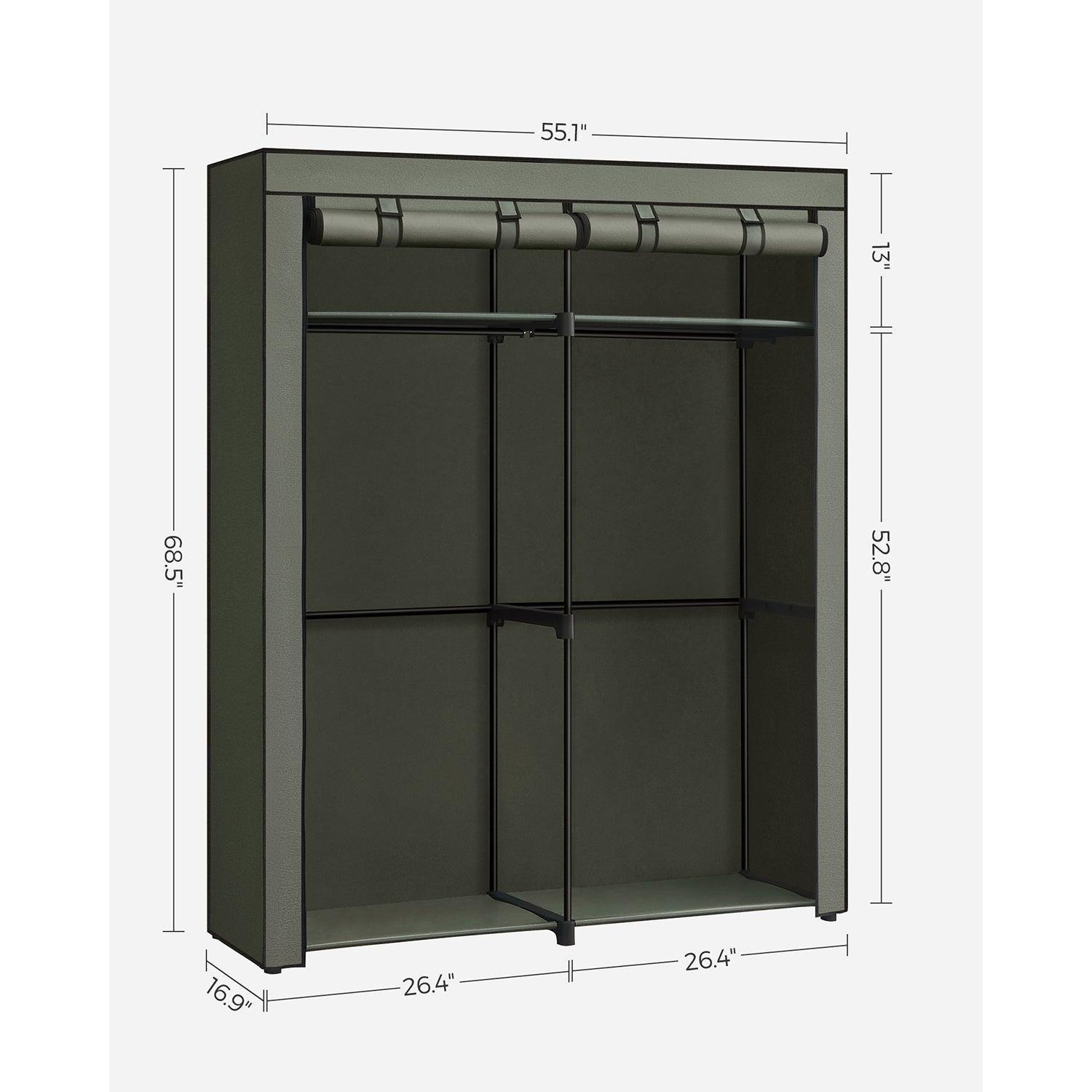 Portable Closet for Bedroom Sage Green FredCo