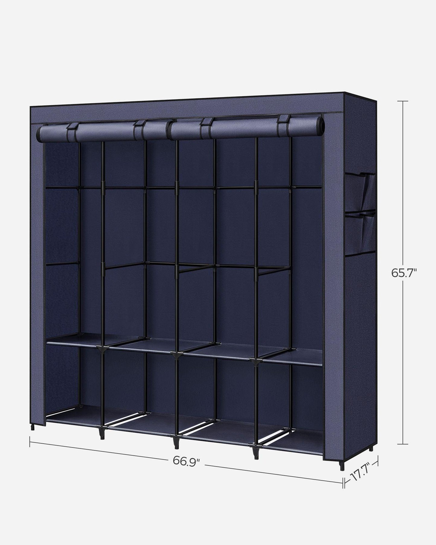 Portable Closet, Wardrobe Closet Organizer with Cover FredCo