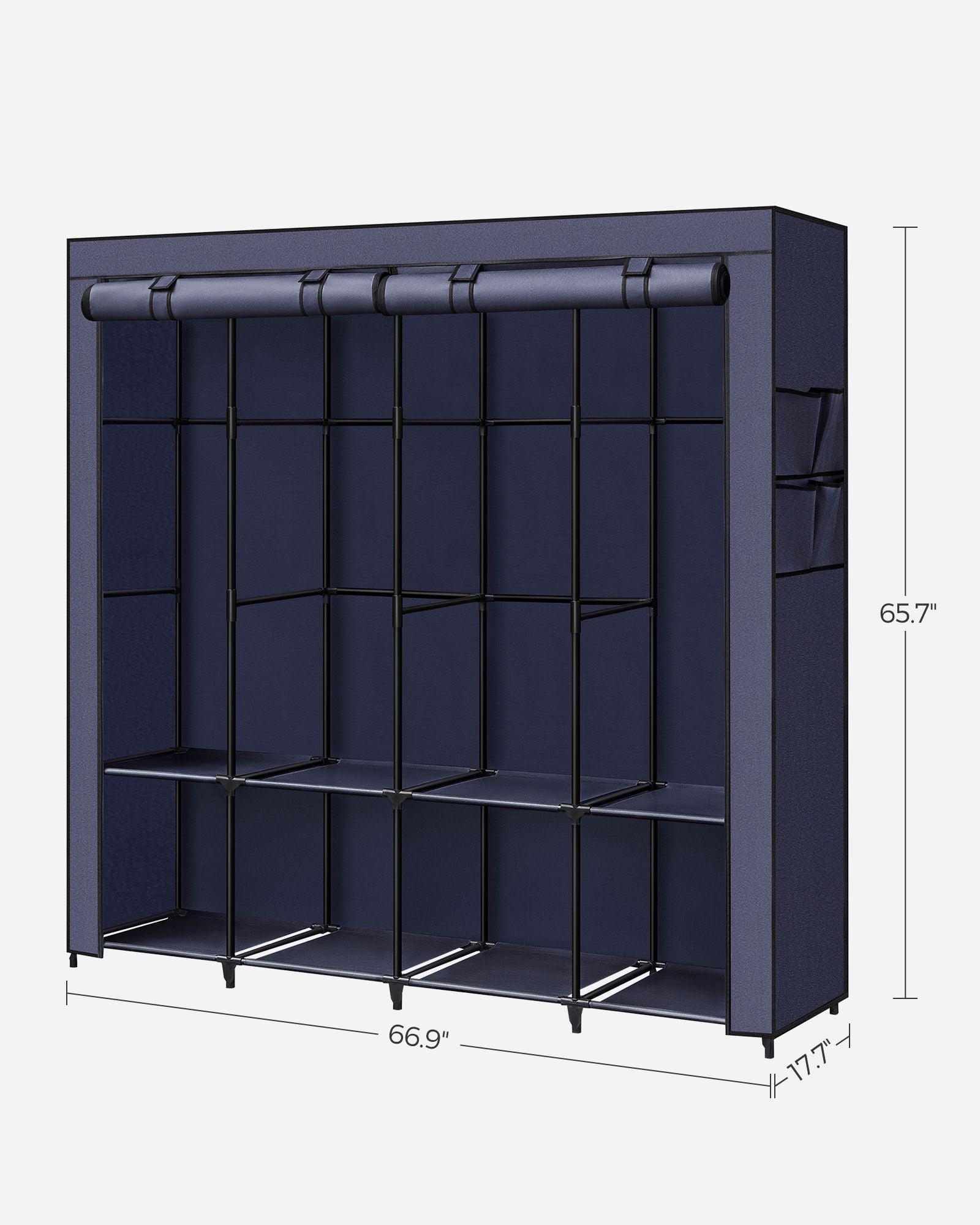 Portable Closet, Wardrobe Closet Organizer with Cover FredCo