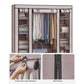 Portable Closet with 12 Compartment Dusty Pink FredCo