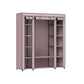 Portable Closet with 12 Compartment Dusty Pink FredCo