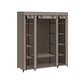 Portable Closet with 12 Compartment Taupe FredCo