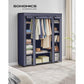 Portable Closet with 12 Compartments Dark Blue FredCo