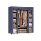 Portable Closet with 12 Compartments Dark Blue FredCo