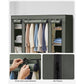 Portable Closet with 12 Compartments Sage Green FredCo