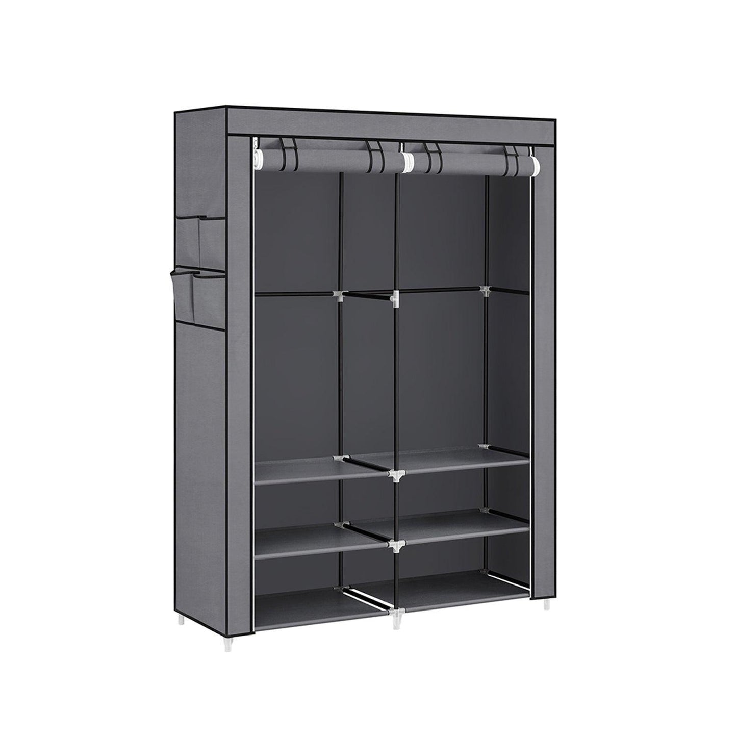 Portable Closet with 2 Hanging Rods FredCo